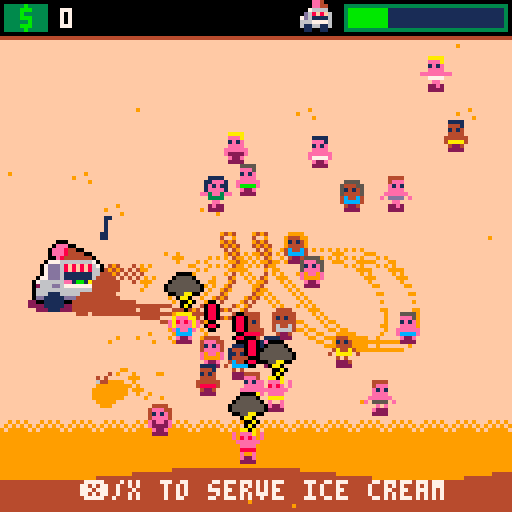 Too many people want ice cream!